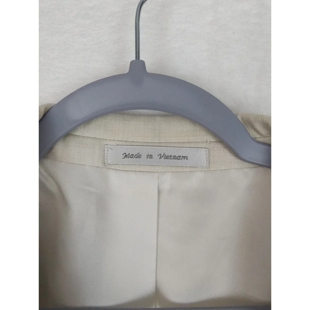 Chaps Blazer Mens 46 Regular‎ Cream Sport Coat Suit Jacket Formal